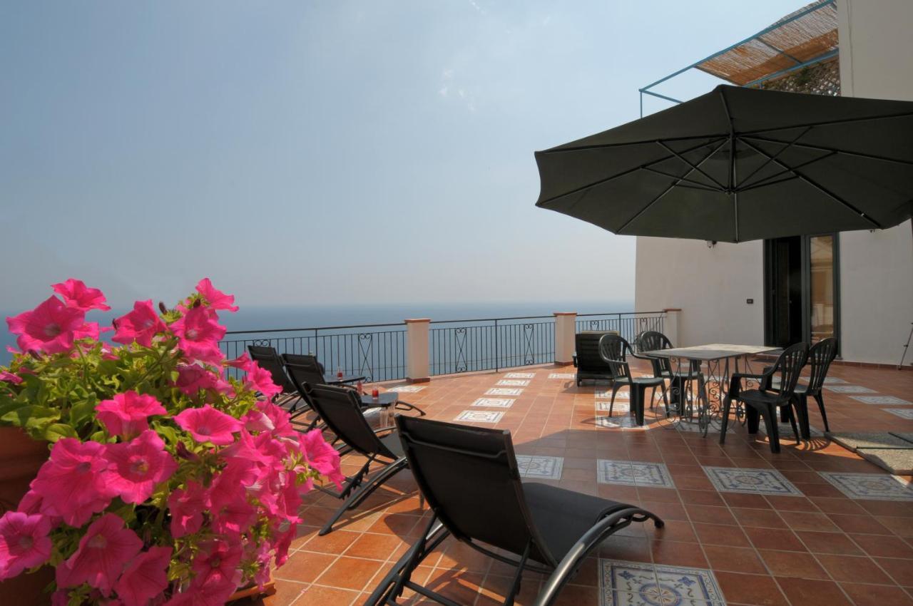 Terrazza Di Rosa - Sea View Villa Praiano Kültér fotó